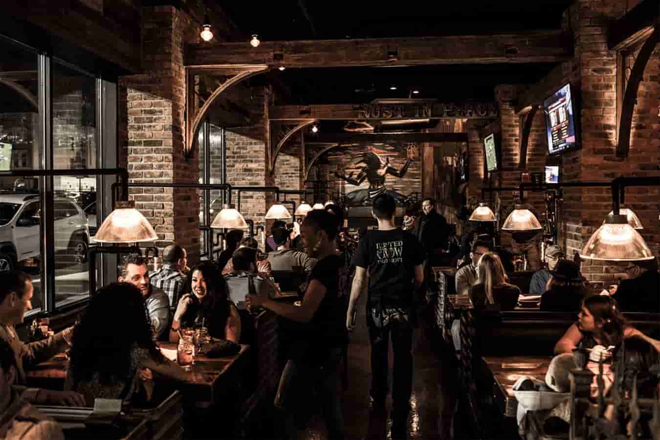 Image | dimly lit restaurant interior